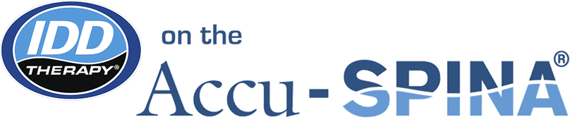 IDD Therapy® on the Accu-SPINA® — registered trademarks of North American Medical Corporation